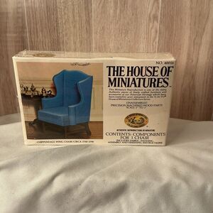 Vintage Chippendale Wing Chair #40016 Circa 1750-1790 The House of Miniatures